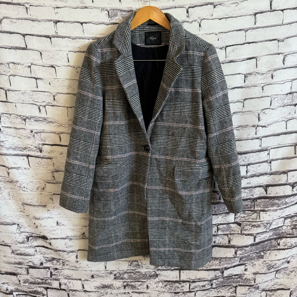 Rails Anders Plaid Oversized Coat SZ S - Picture 3 of 9
